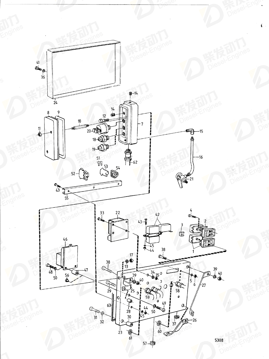 volvo penta Hose assembly 334175 Drawing volvo penta Hose assembly 334175 Drawing